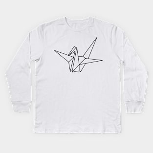 origami crane Kids Long Sleeve T-Shirt